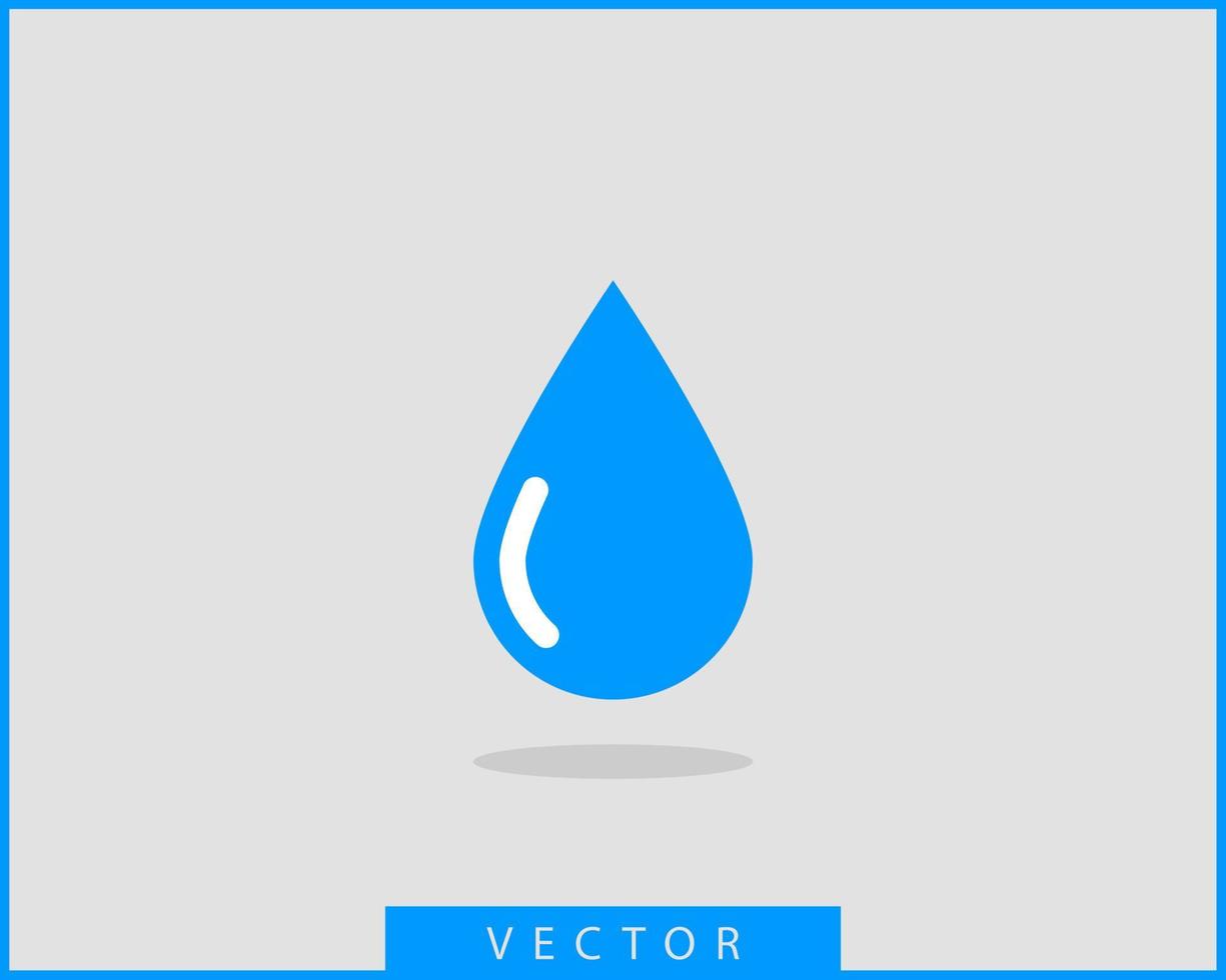 Drop water icon vector isolated design element