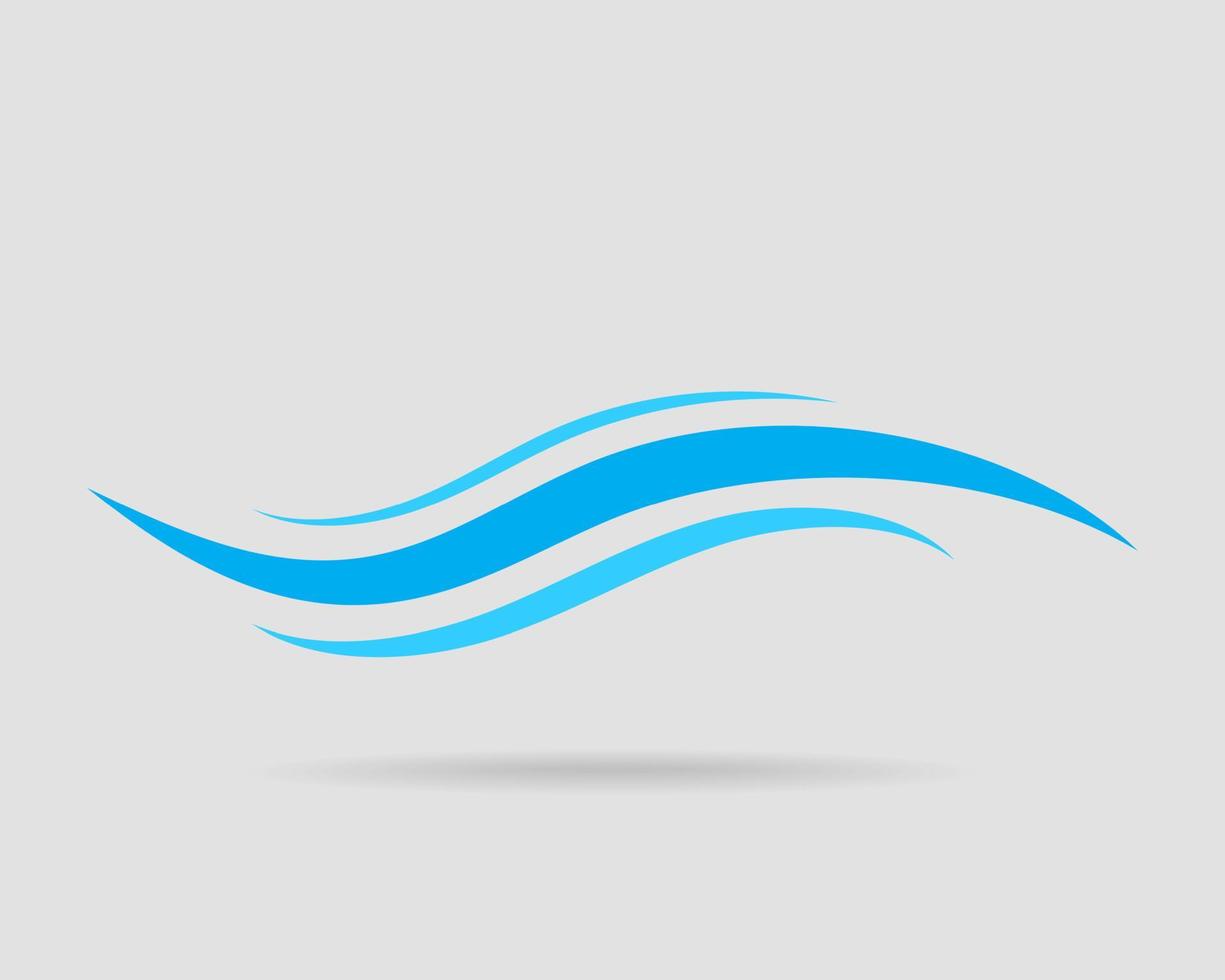 diseño de vectores de ondas. icono de onda de agua. líneas onduladas aisladas.