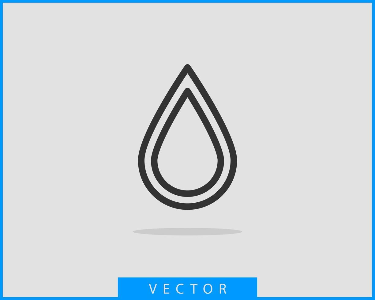 Drop water icon vector isolated design element