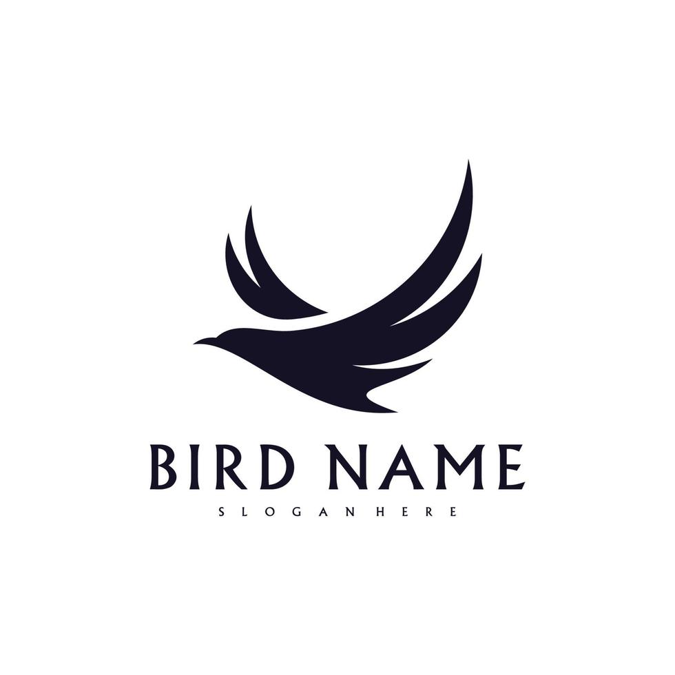 plantilla de vector de diseño de logotipo de colibrí, logotipo de pájaro para negocios modernos, diseño simple minimalista y limpio