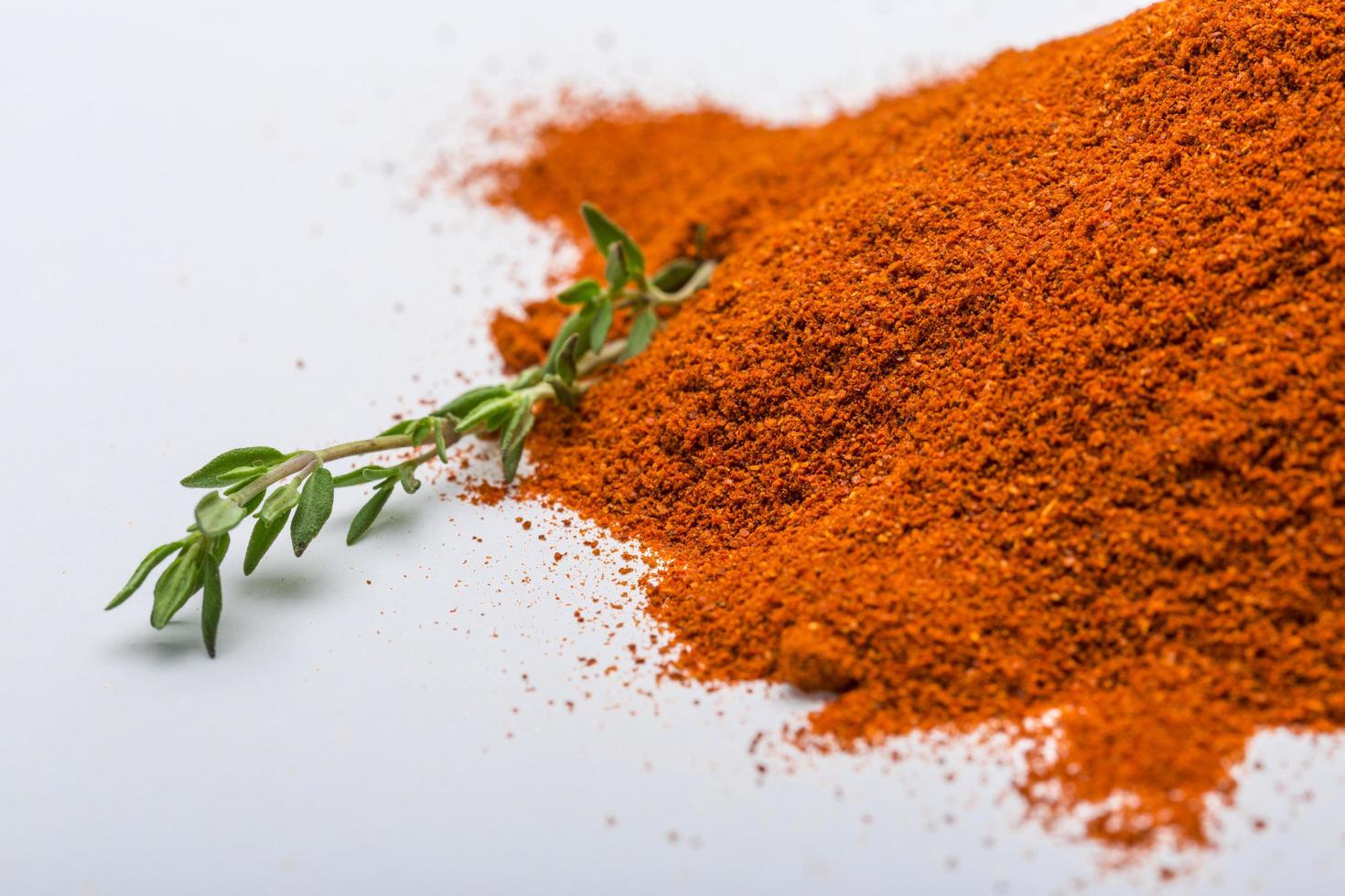 Paprika on white background photo