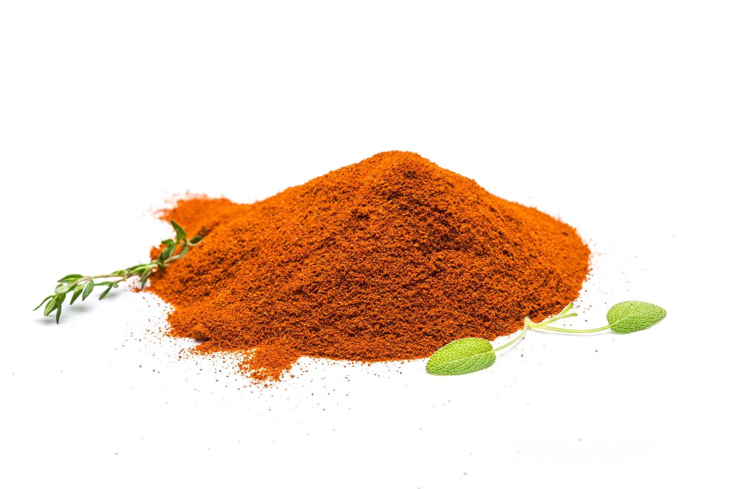 Paprika on white background photo