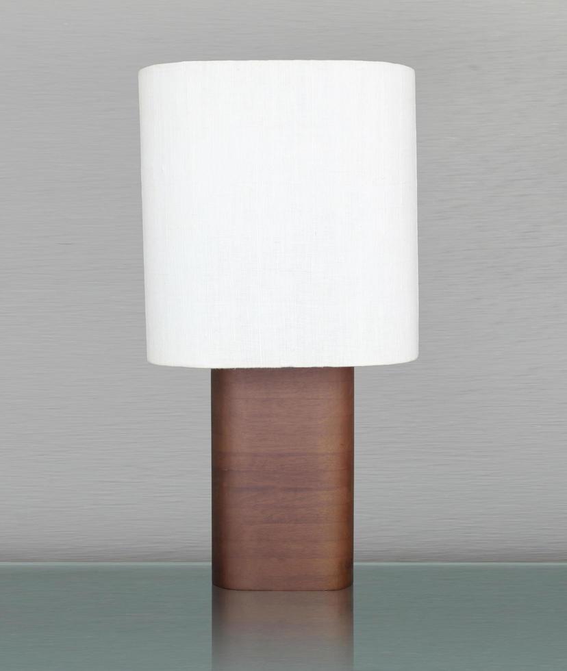 table lamp on bedroom photo