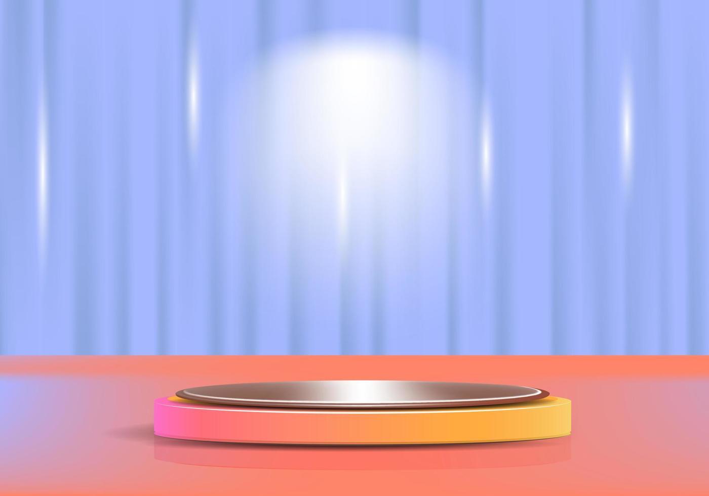 3d podium presentations template. vector decorations product.