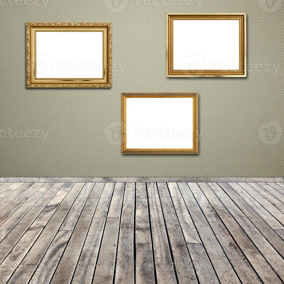interior room with empty picture frame photo