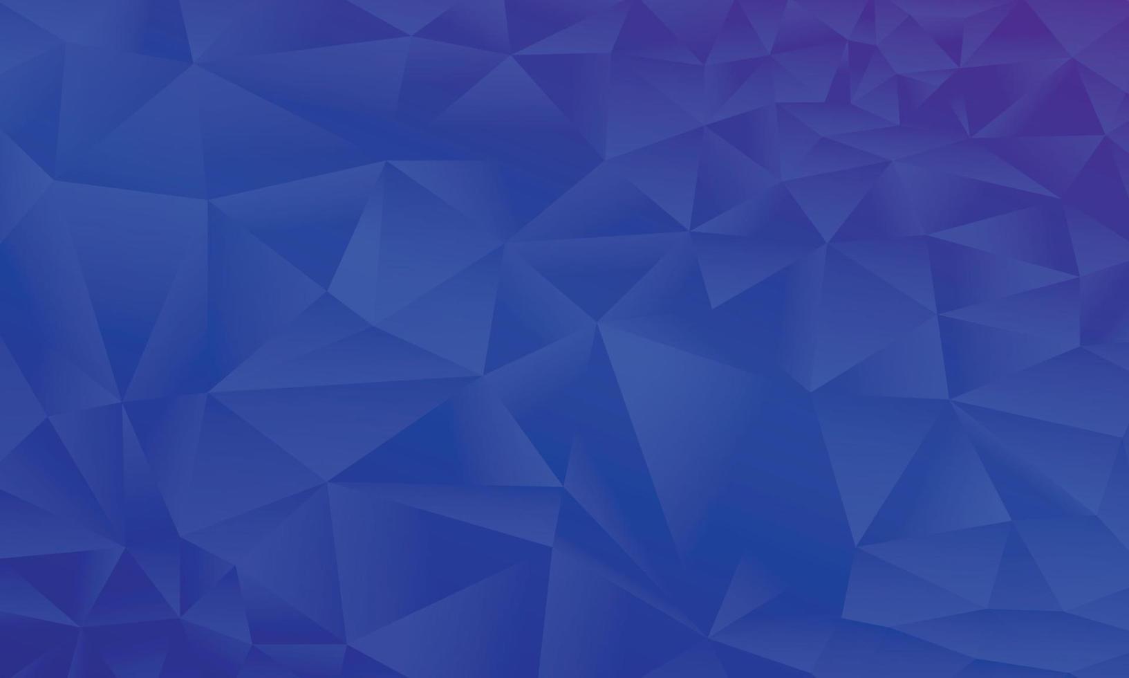 Abstract shine poly background of triangles in blue colors vector
