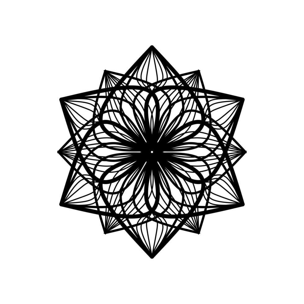 floral mandala pattern vector illustration. Round Pattern Mandala. Round backgrounds for the greeting cards, invitation, tattoo template, business style, cards or else. Vector illustration