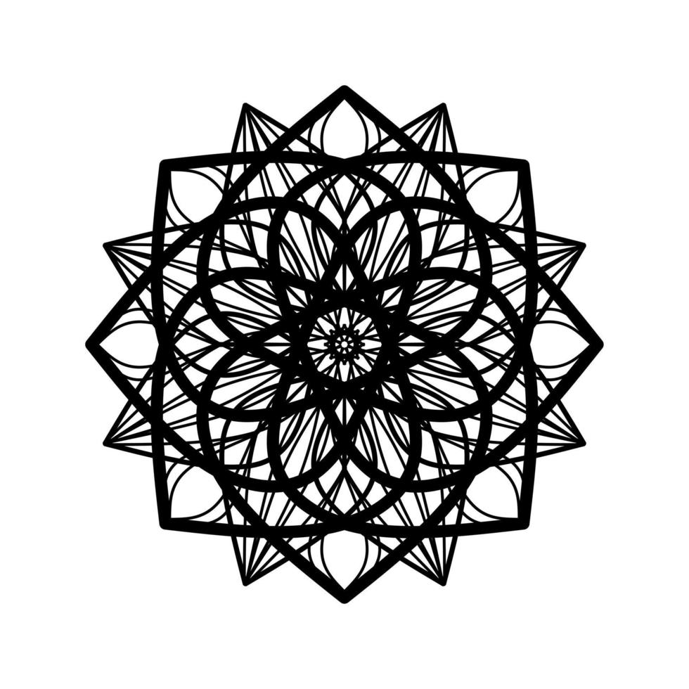 floral mandala pattern vector illustration. Round Pattern Mandala. Round backgrounds for the greeting cards, invitation, tattoo template, business style, cards or else. Vector illustration