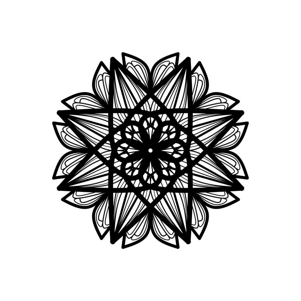 floral mandala pattern vector illustration. Round Pattern Mandala. Round backgrounds for the greeting cards, invitation, tattoo template, business style, cards or else. Vector illustration