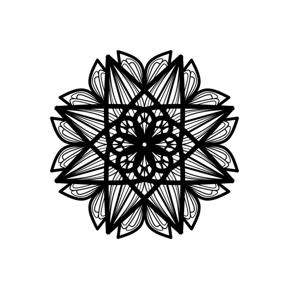 floral mandala pattern vector illustration. Round Pattern Mandala. Round backgrounds for the greeting cards, invitation, tattoo template, business style, cards or else. Vector illustration