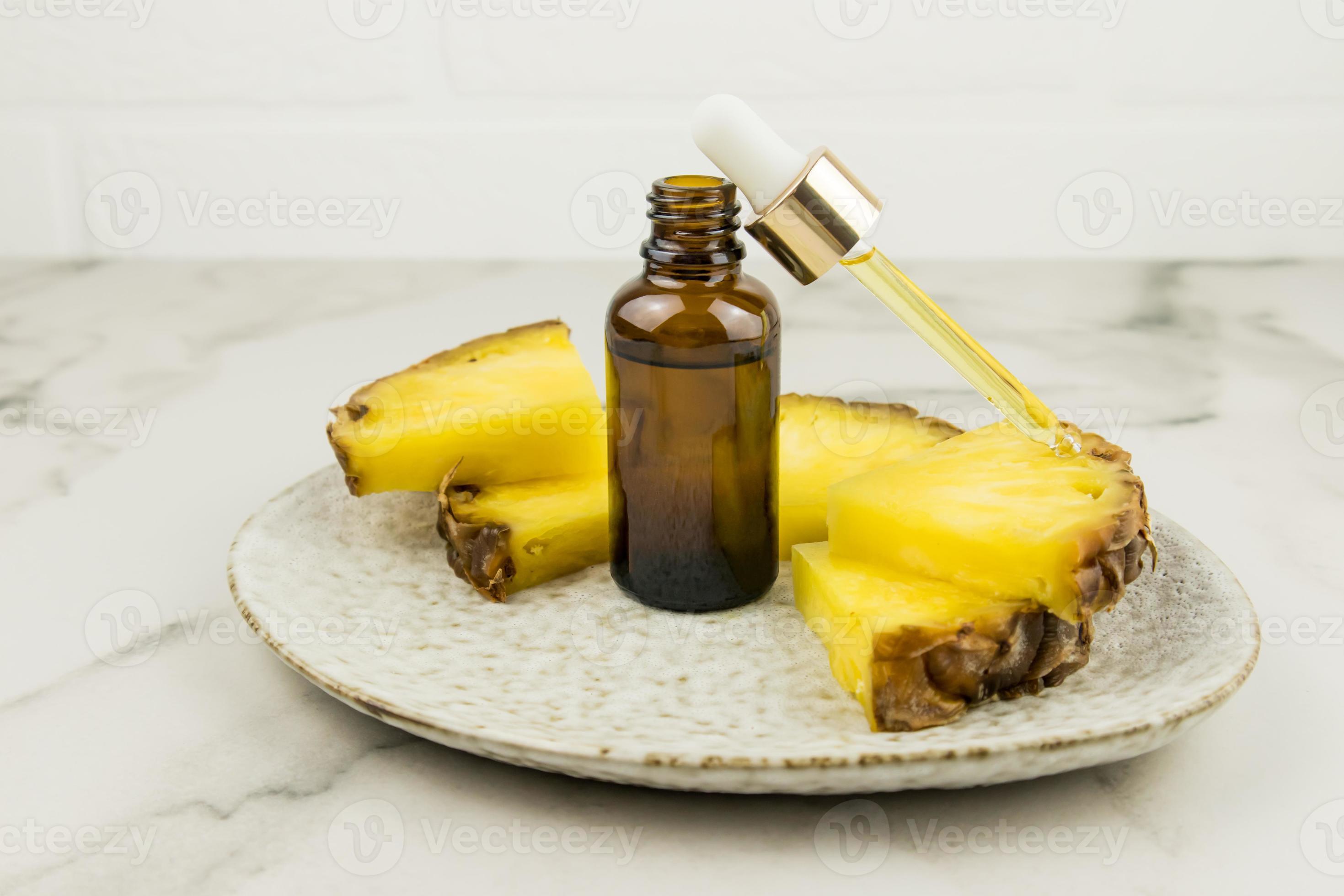 brightening, whitening serum with pineapple extract in a cosmetic