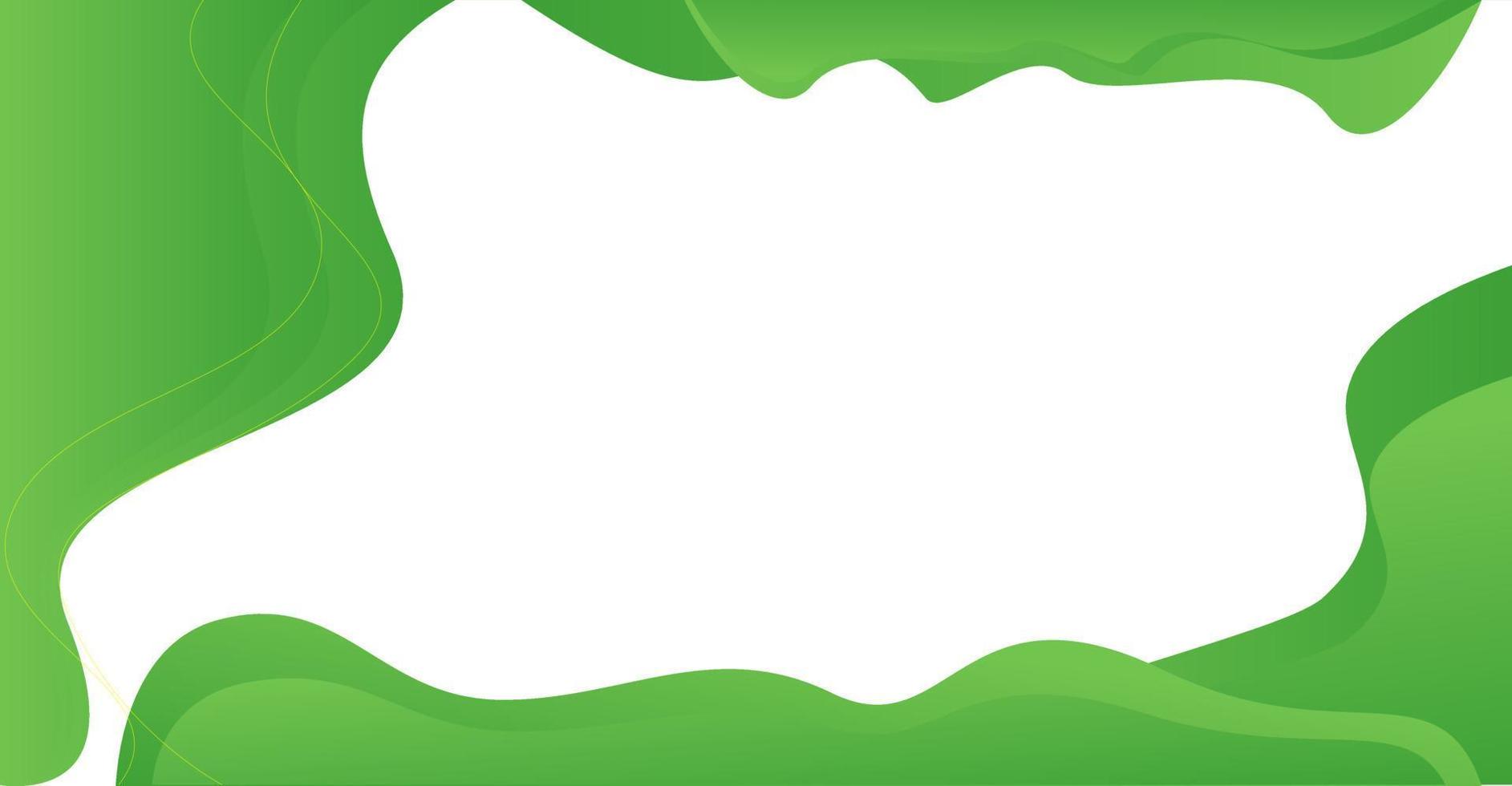 Abstract green and white color background. vector