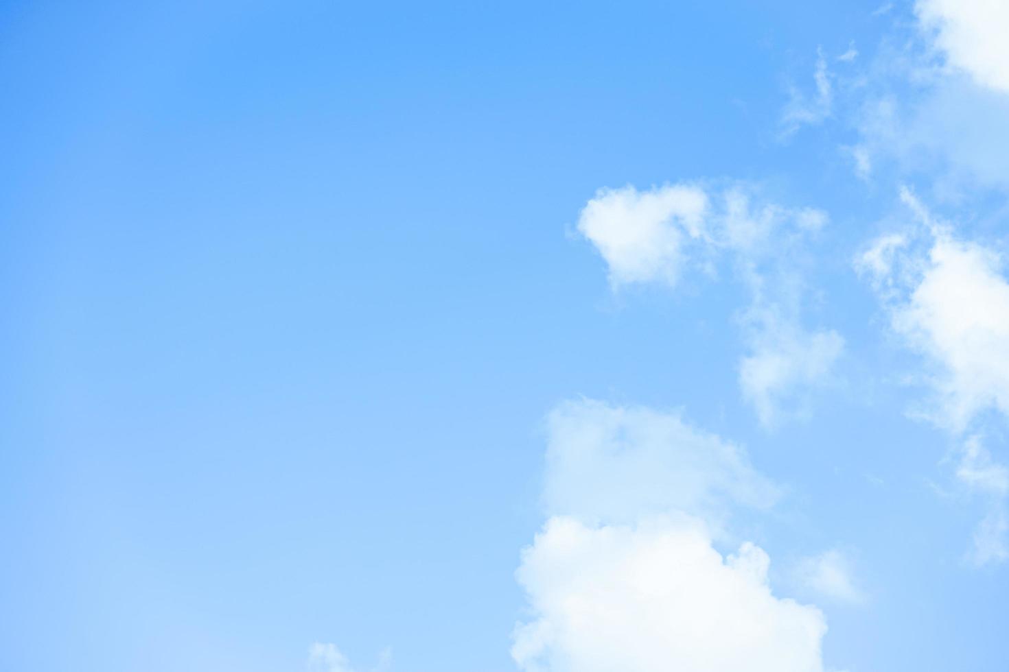 Fresh air with blue sky and clouds background with copy space for wallpaper or banner photo