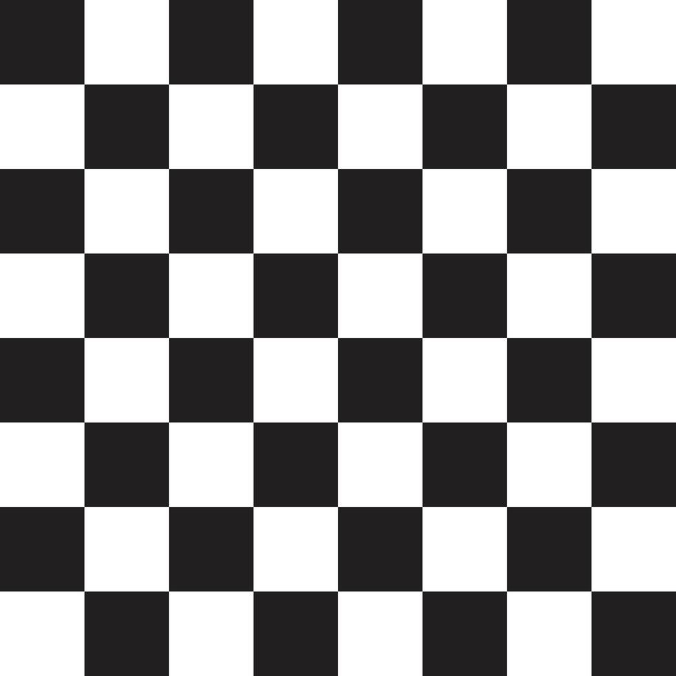 Classic popular Black and White Squares, checker chess pattern. Abstract seamless background vector illustration.