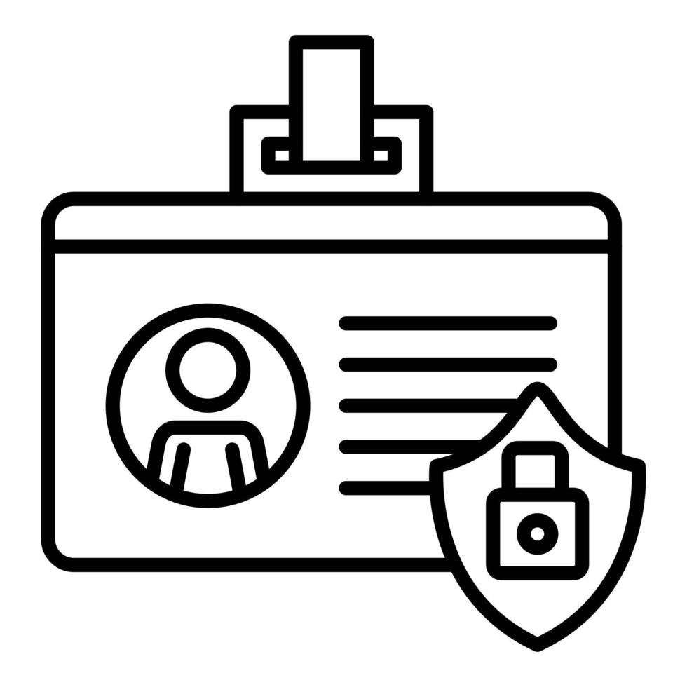 Cyber Identity Icon Style vector
