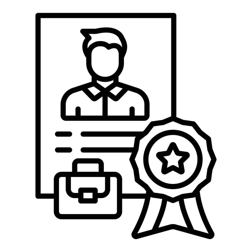 Job Title Icon Style vector