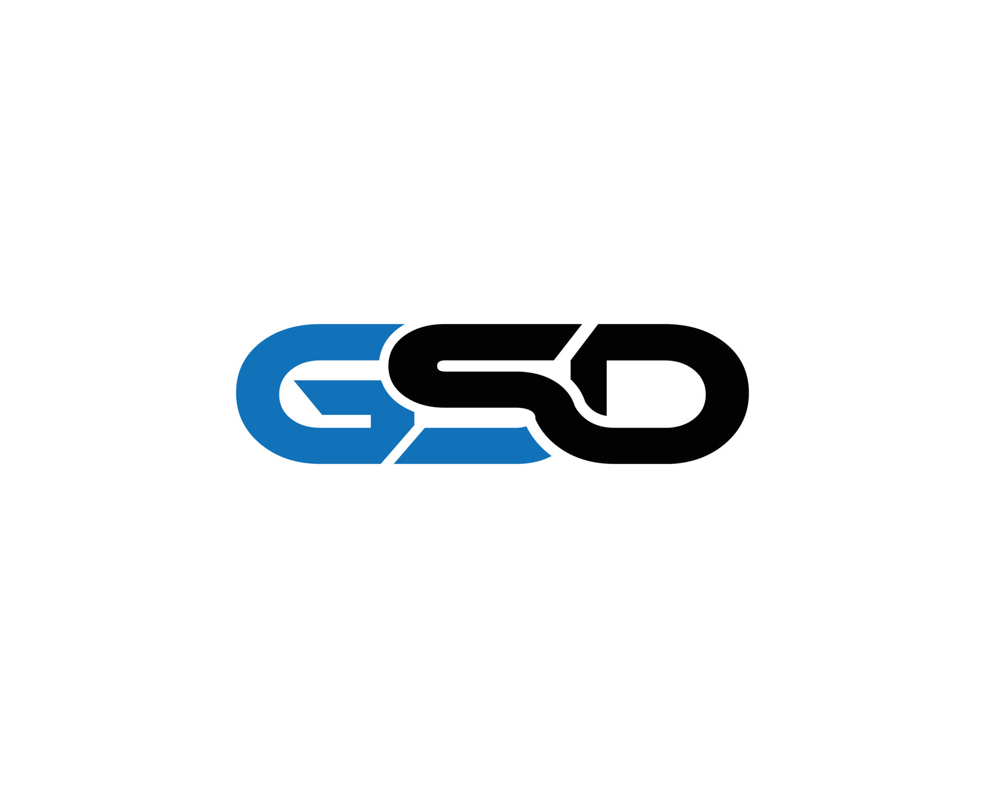 GSD Modern Linked Logotype Concept Creative Vector Template. 12879301 ...