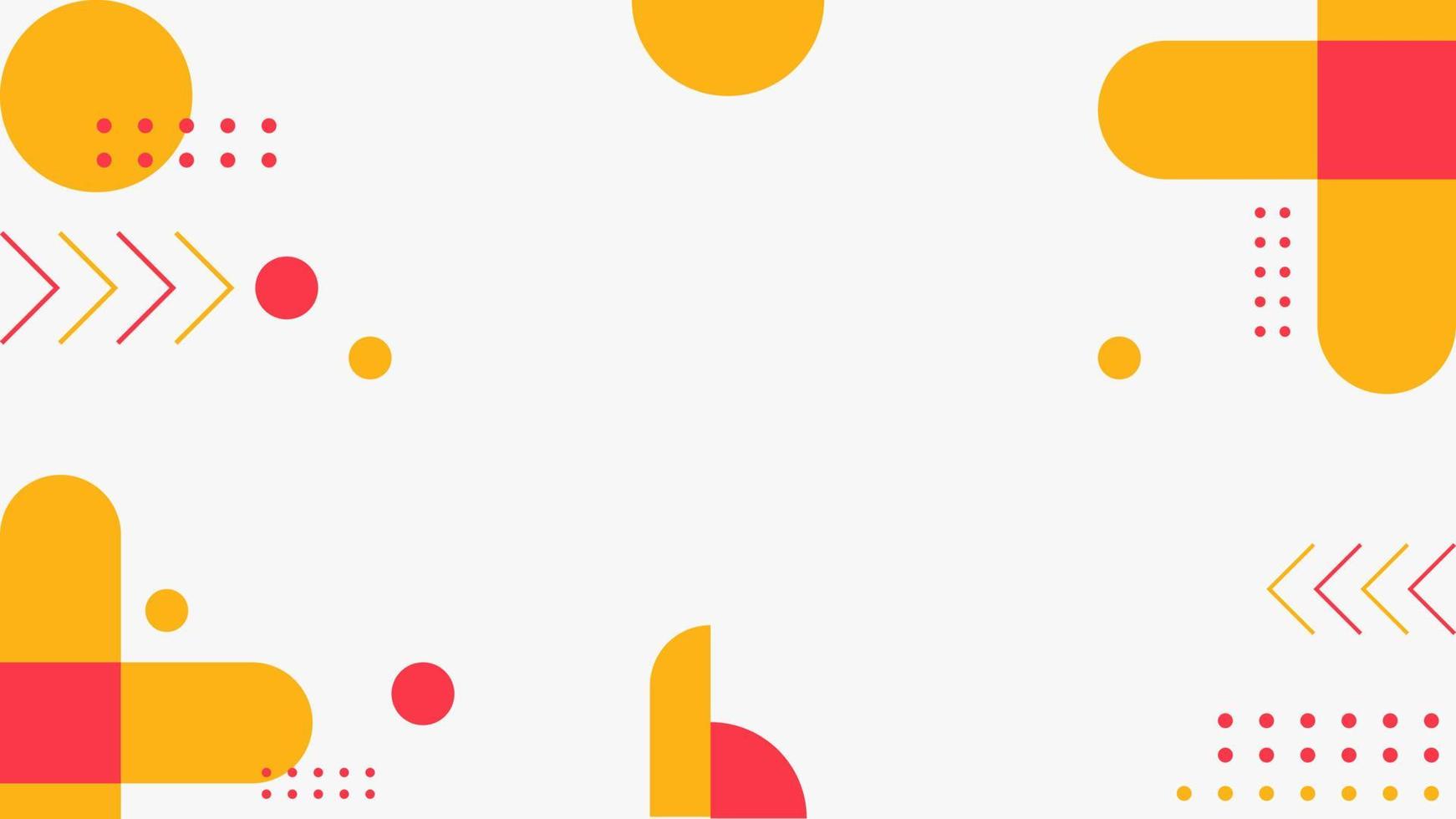 red yellow geometric abstract background vector illustration