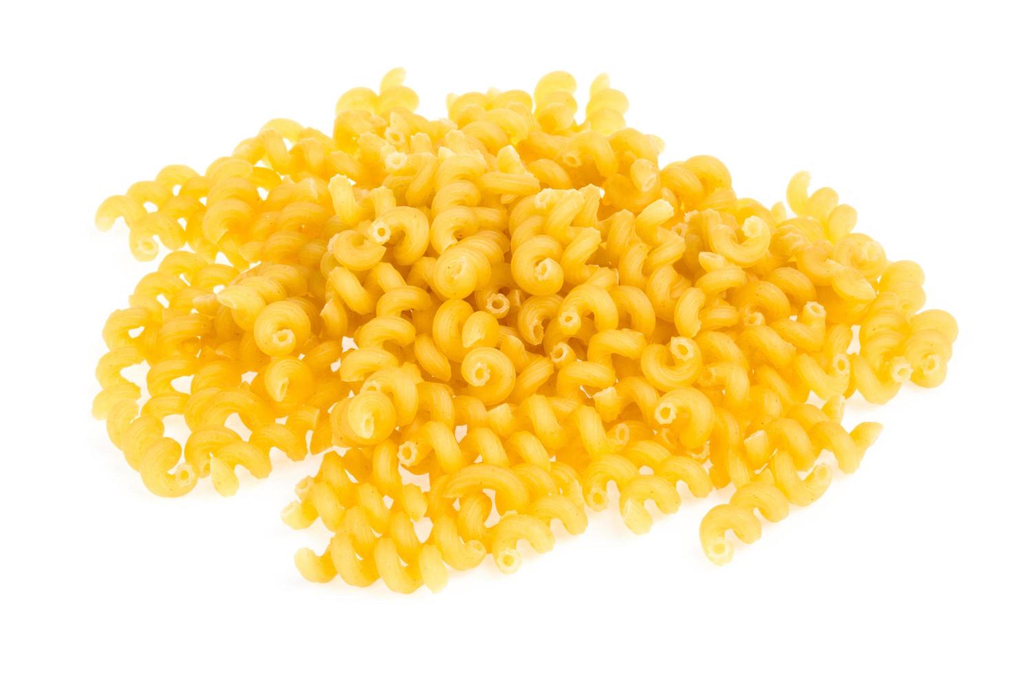 italian pasta macaroni isolated on white background photo