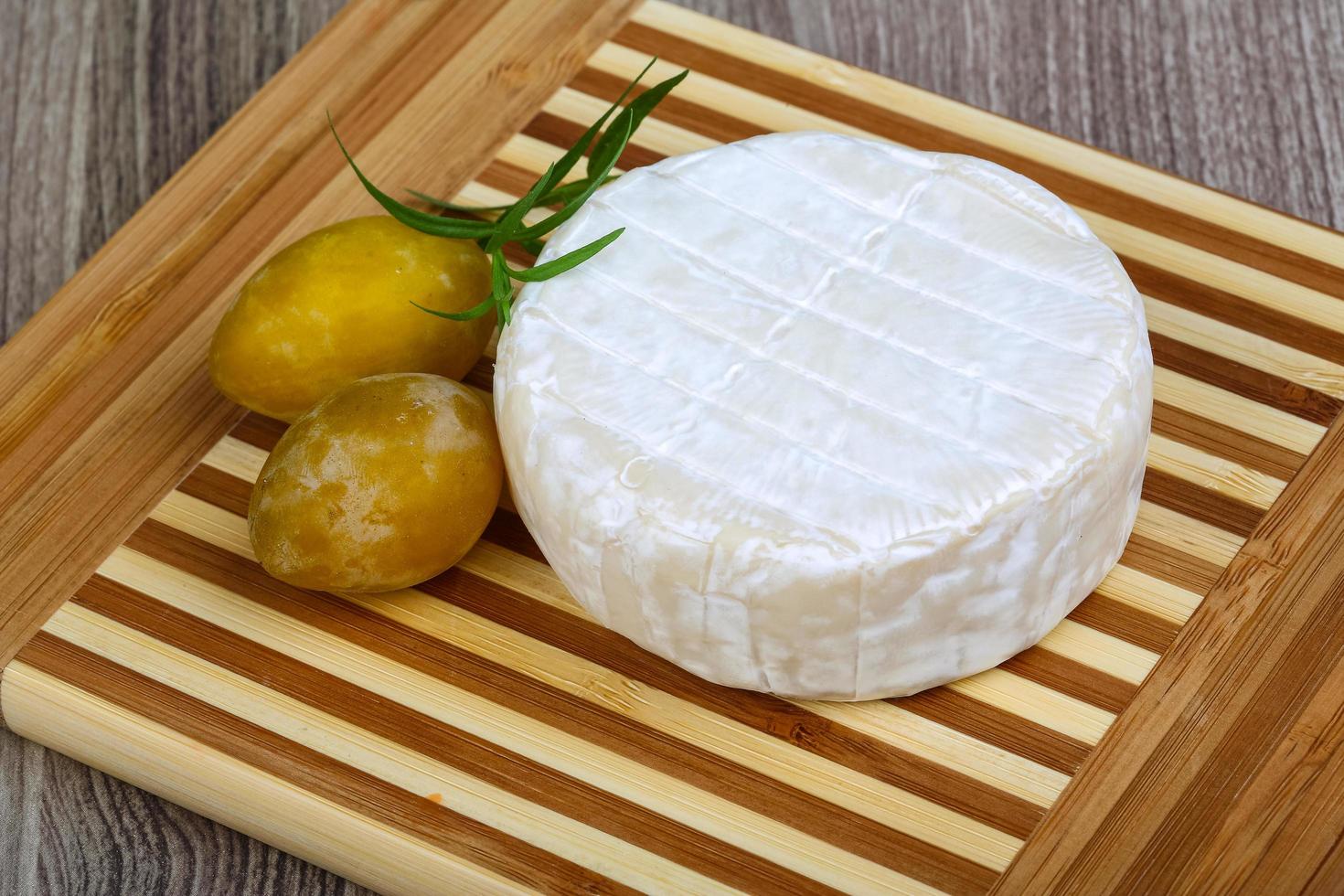 Brie cheese dish view 12879561 Stock Photo at Vecteezy