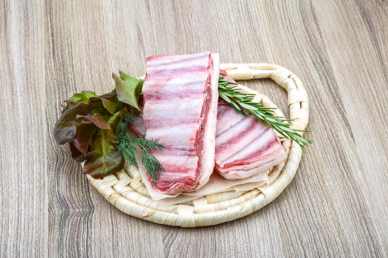 Lamb rib dish view photo