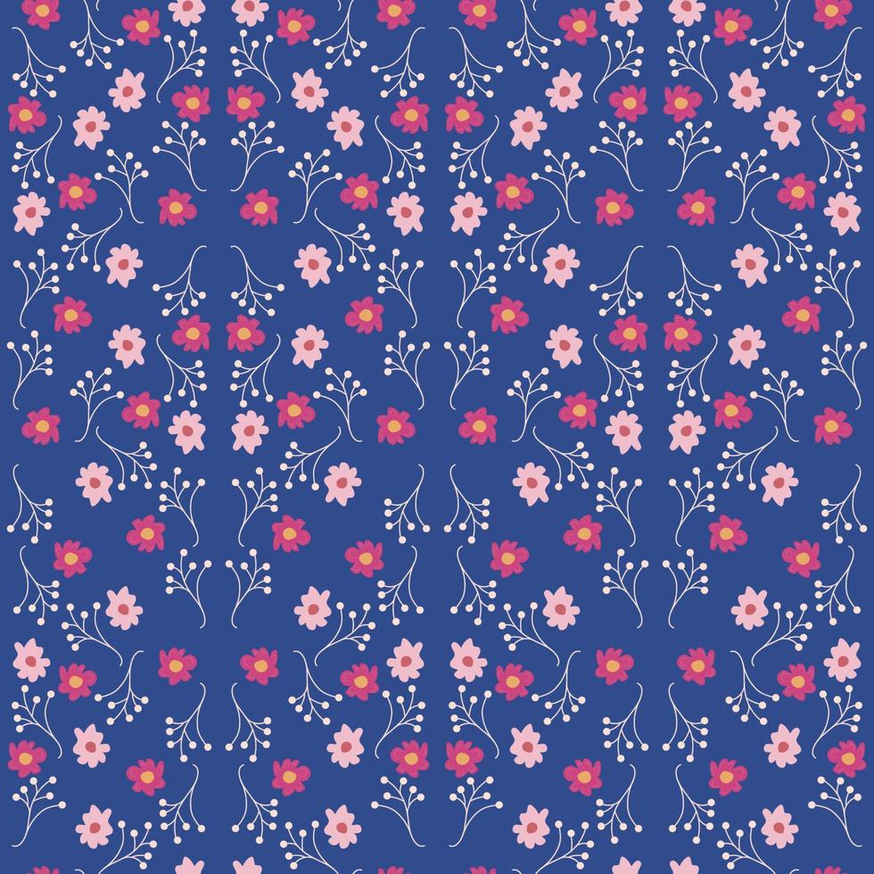 patrón de vector transparente floral brillante