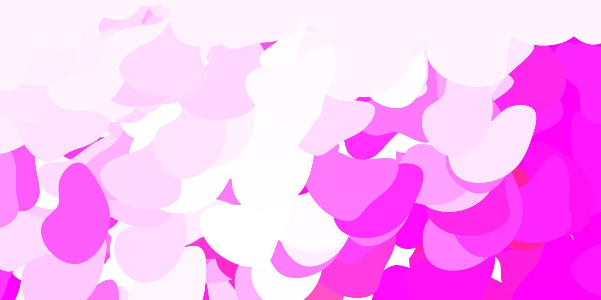 Light pink vector texture with memphis shapes.