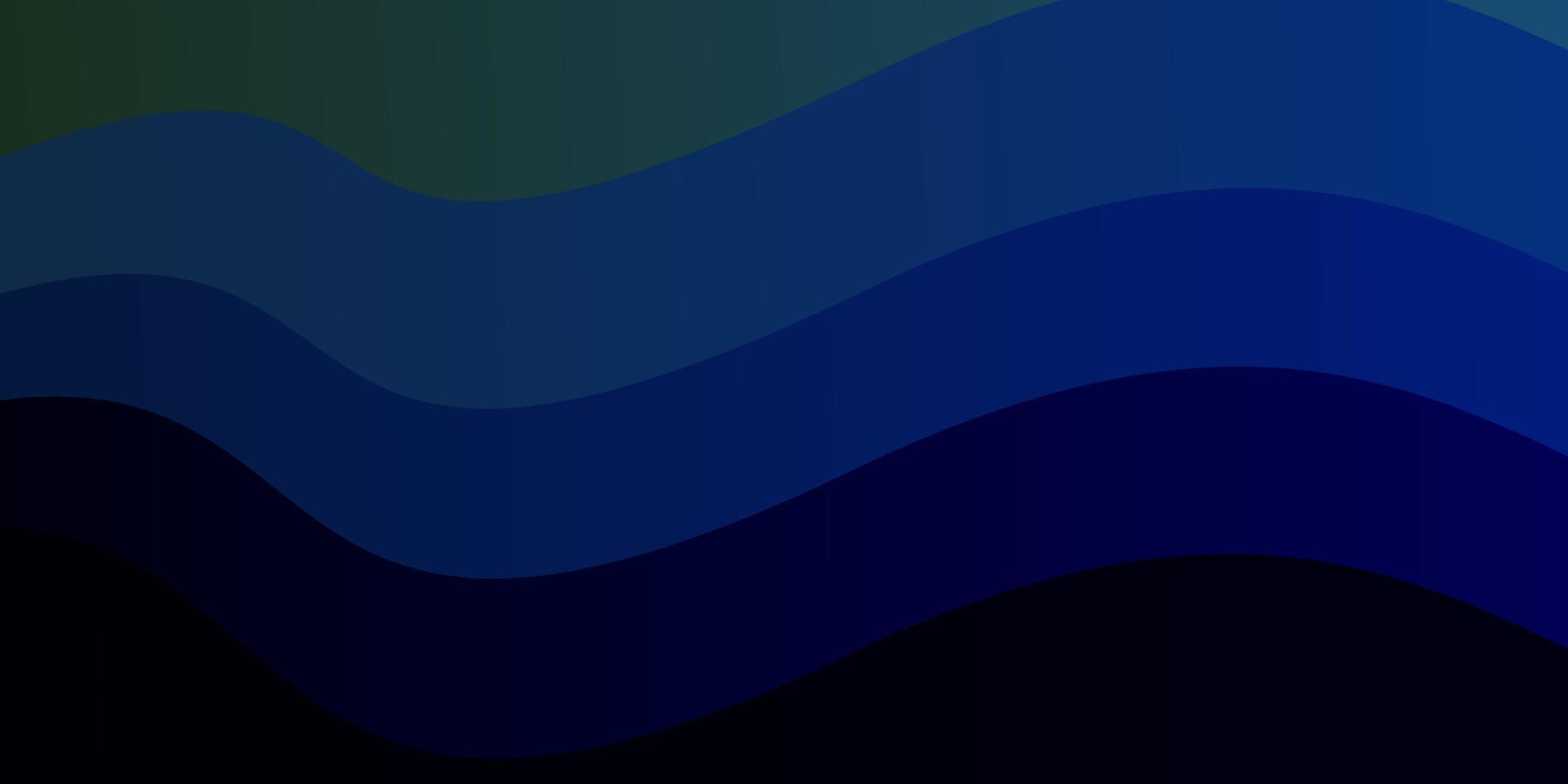 Dark Blue, Green vector template with curved lines.