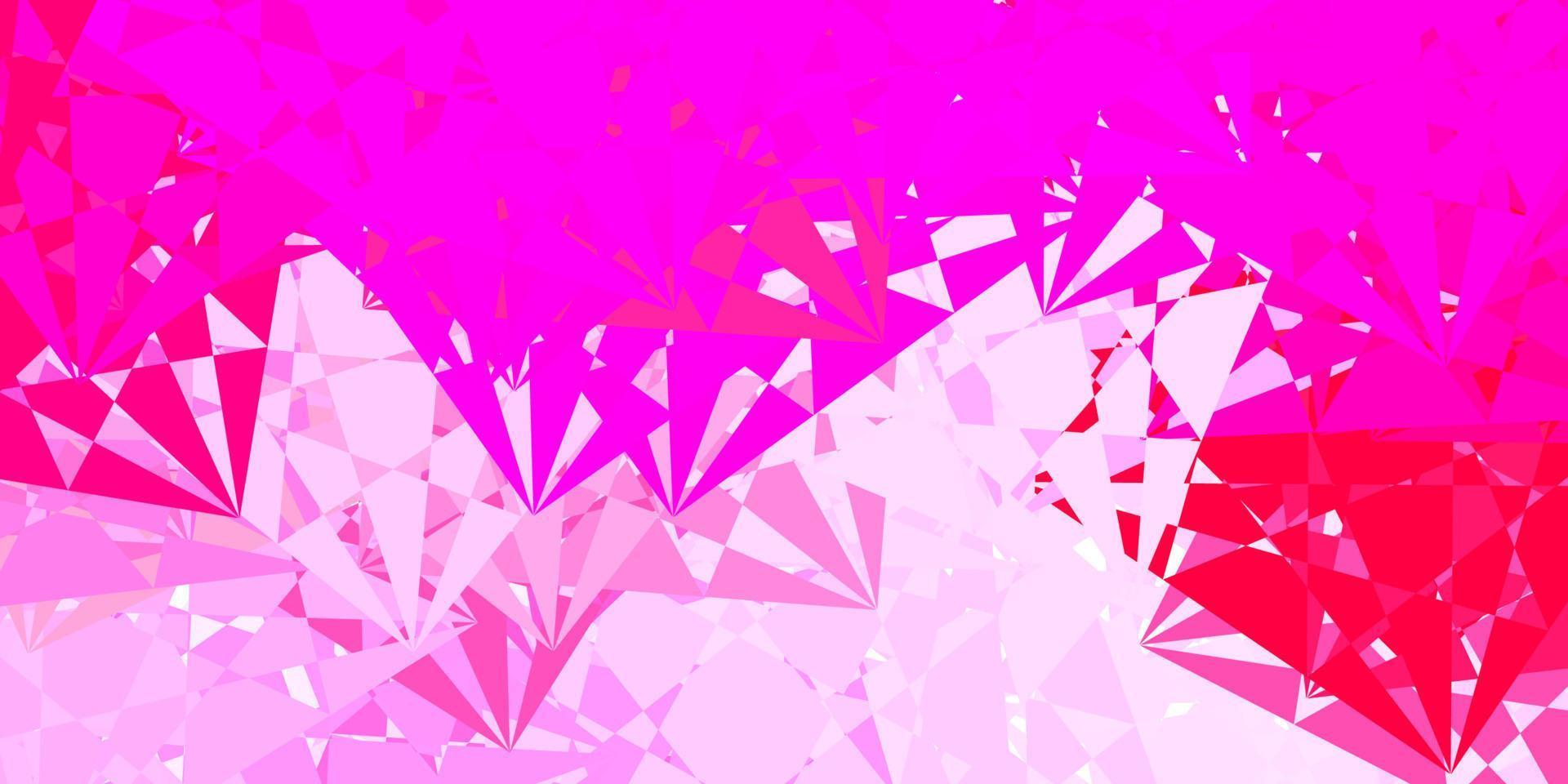 plantilla de vector rosa claro con formas abstractas.