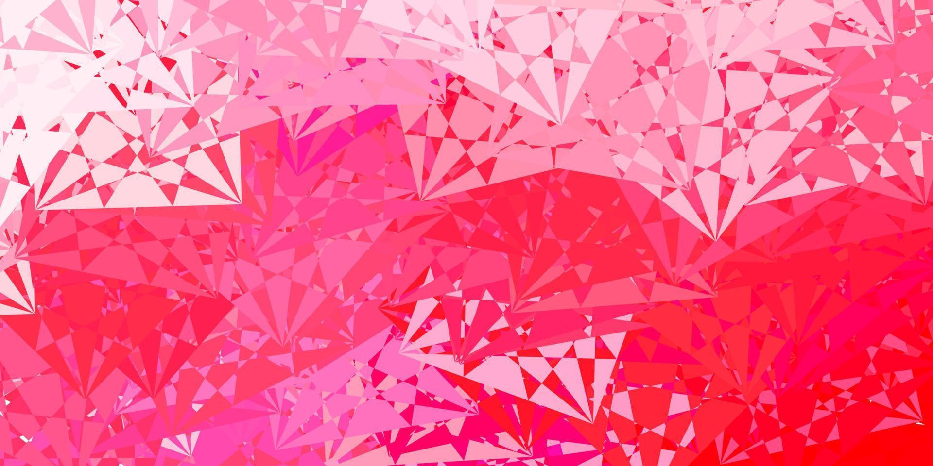 Light Pink vector texture with memphis shapes.