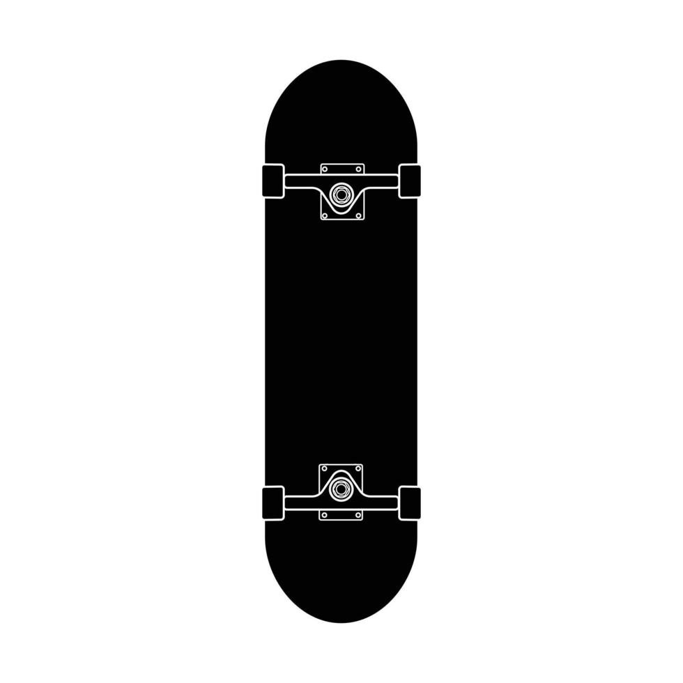 Vector flat skateboard