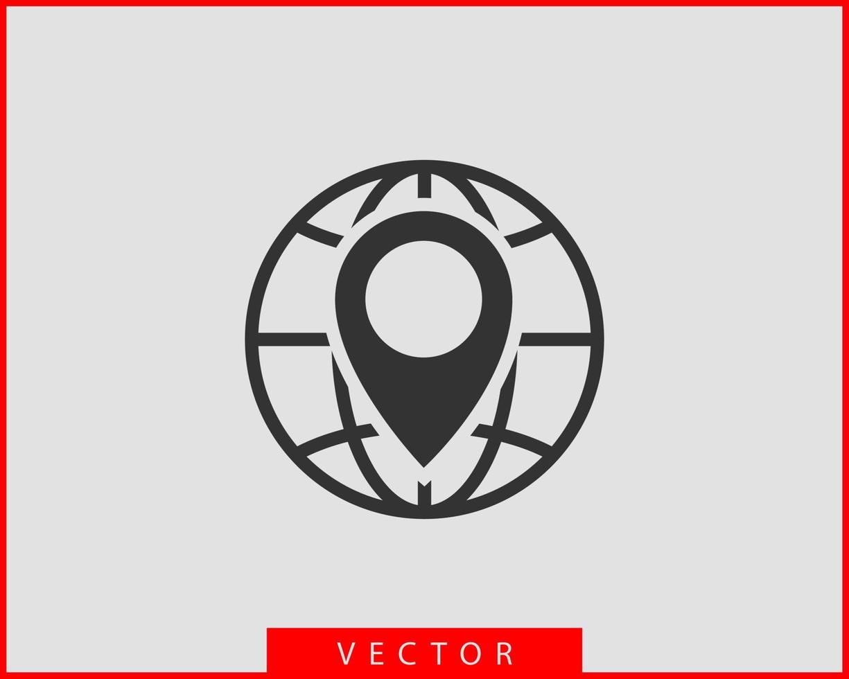 iconos del mapa. puntero marcador. icono de vector de ubicación de pin. símbolo de navegación gps.