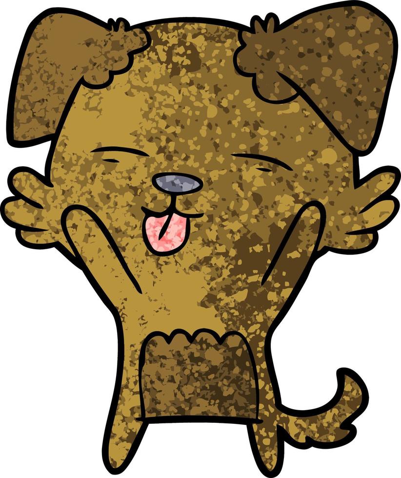Dog character in cartoon style vector