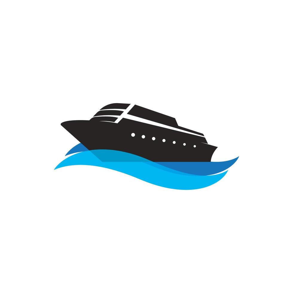cruise ship icon vector