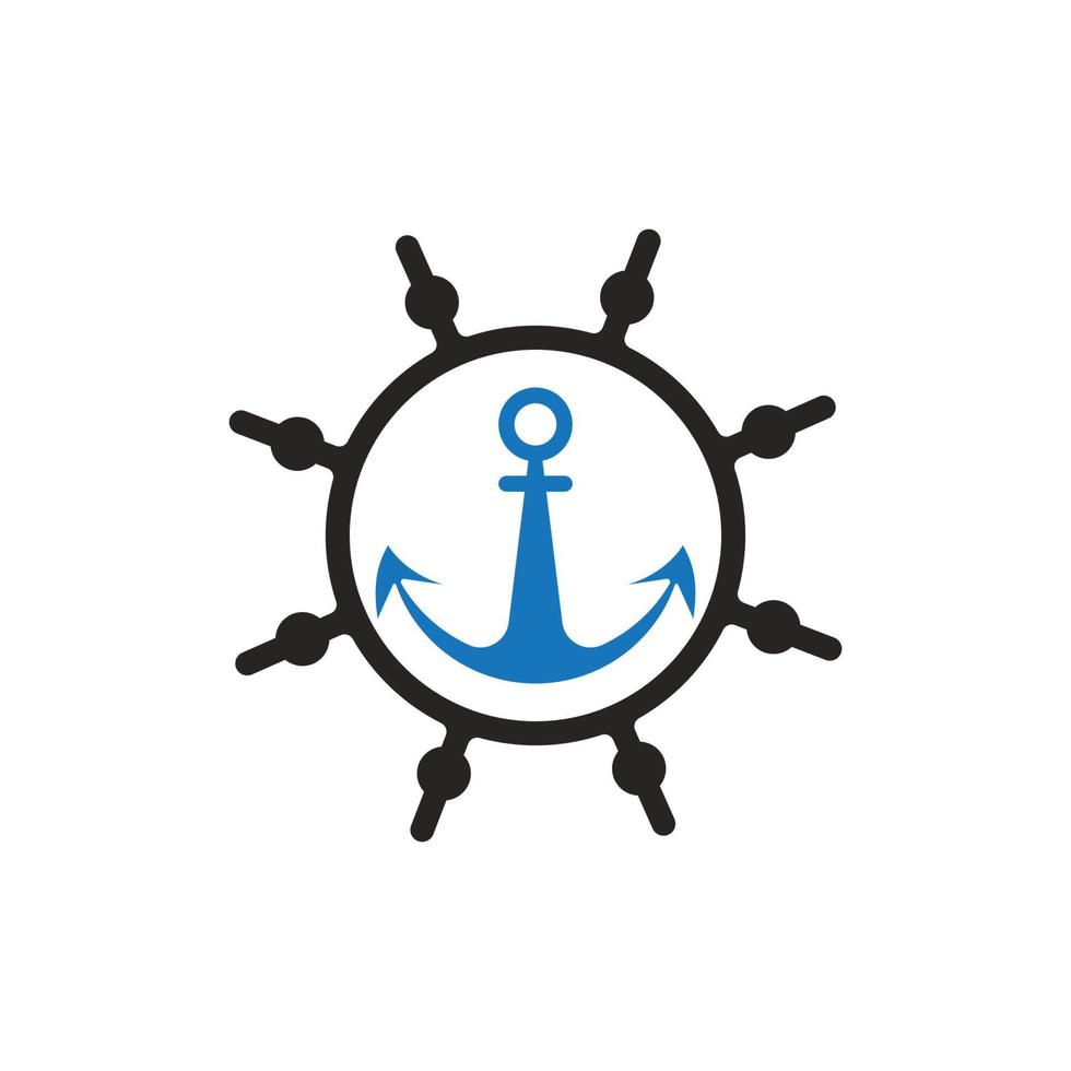 Anchor logo vector
