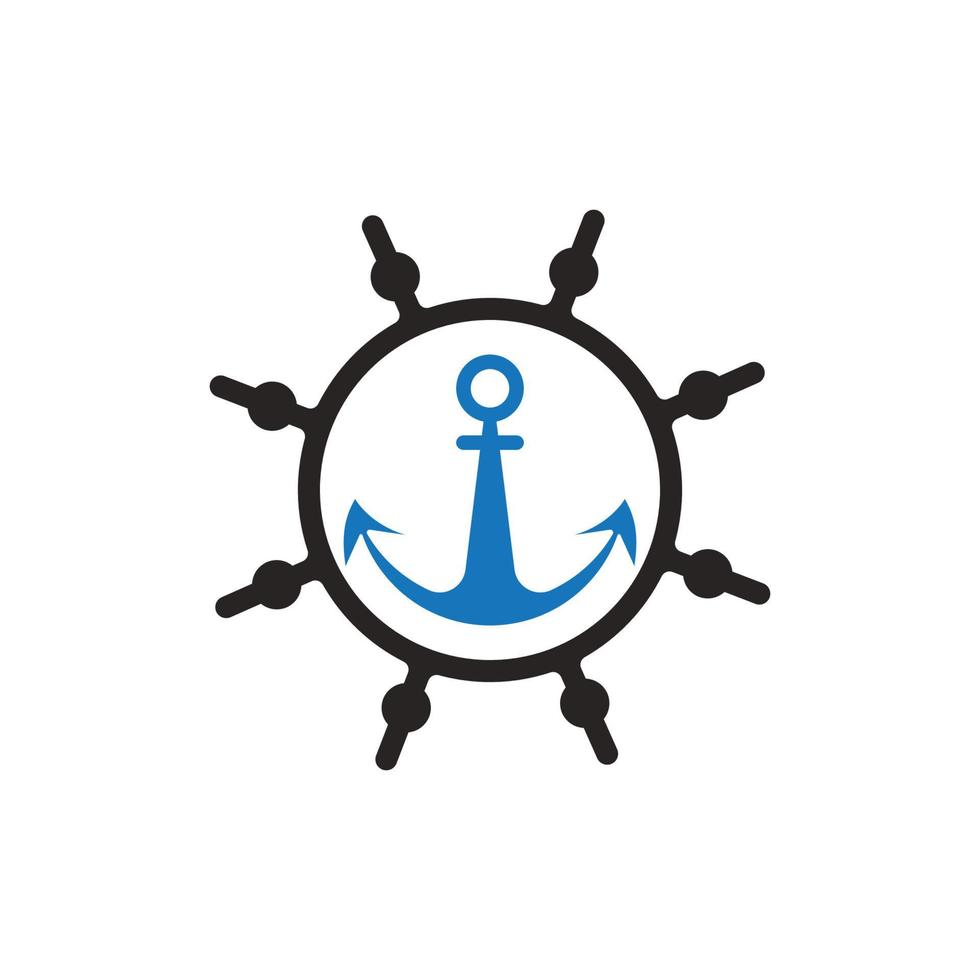 Anchor logo vector