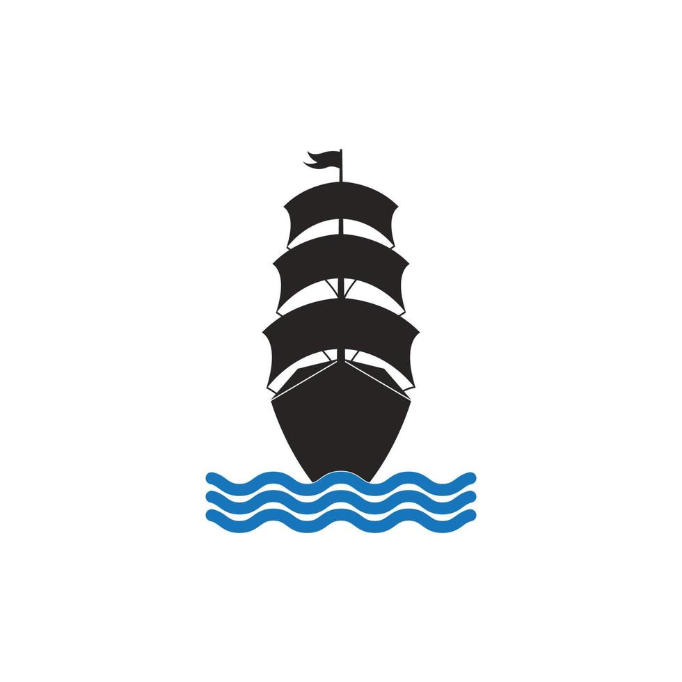 sailing ship icon vector