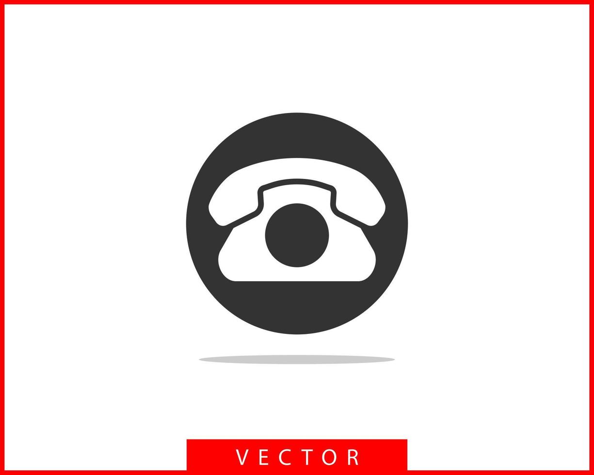 ilustración de vector de icono de teléfono. aplicación de centro de llamadas. iconos de teléfono estilo plano de moda. contáctenos silueta de línea.