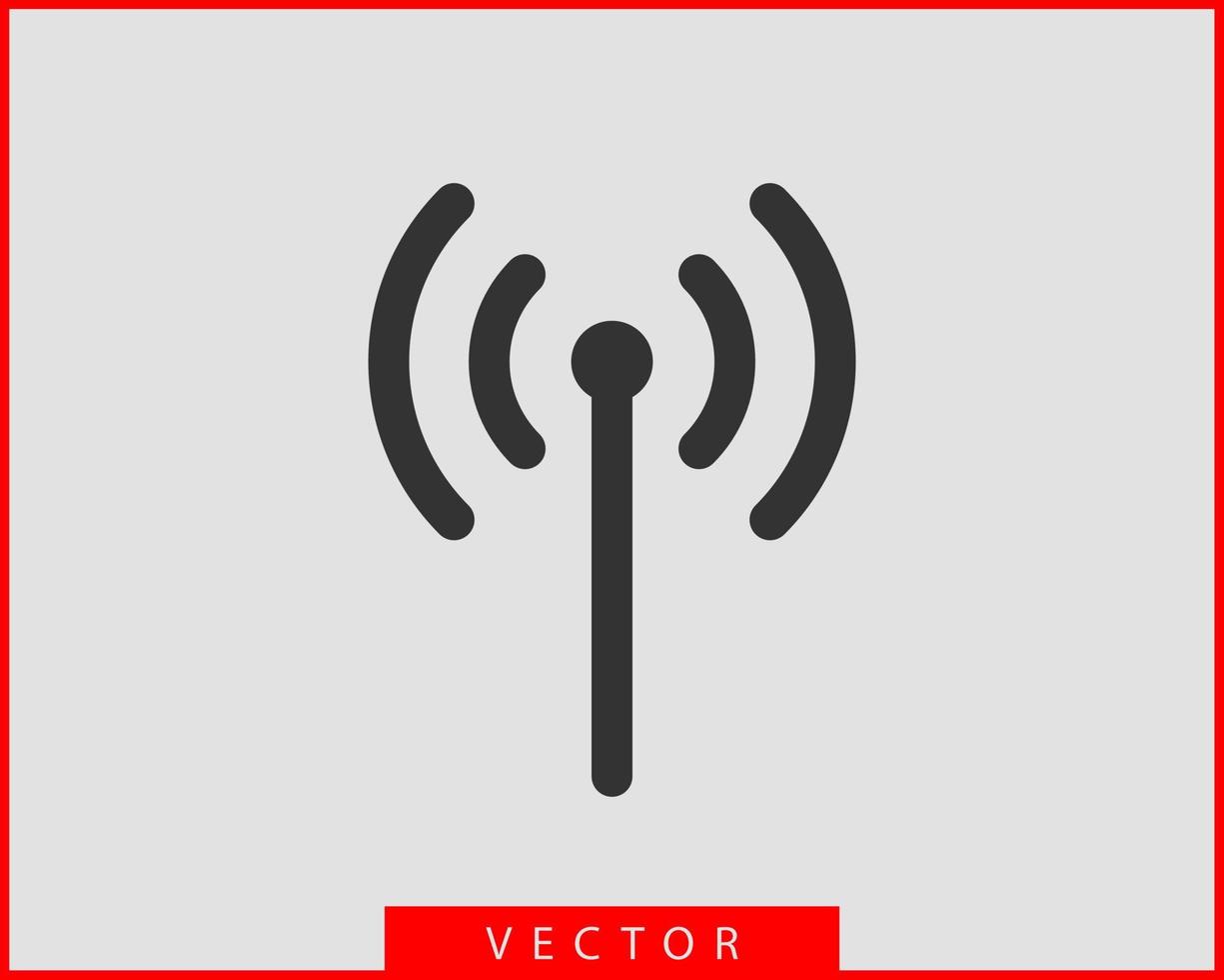 icono de wi-fi gratis. símbolo de vector wifi de zona de conexión. señal de ondas de radio.