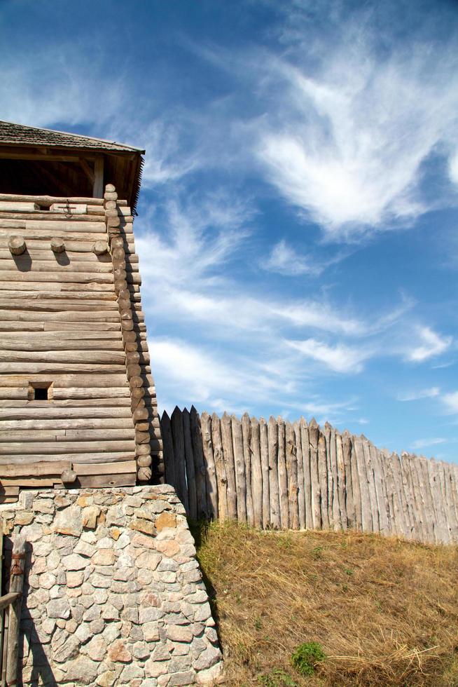 Old traditional wooden house photo