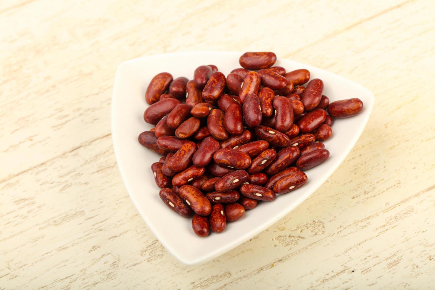 Dry beans dish view photo