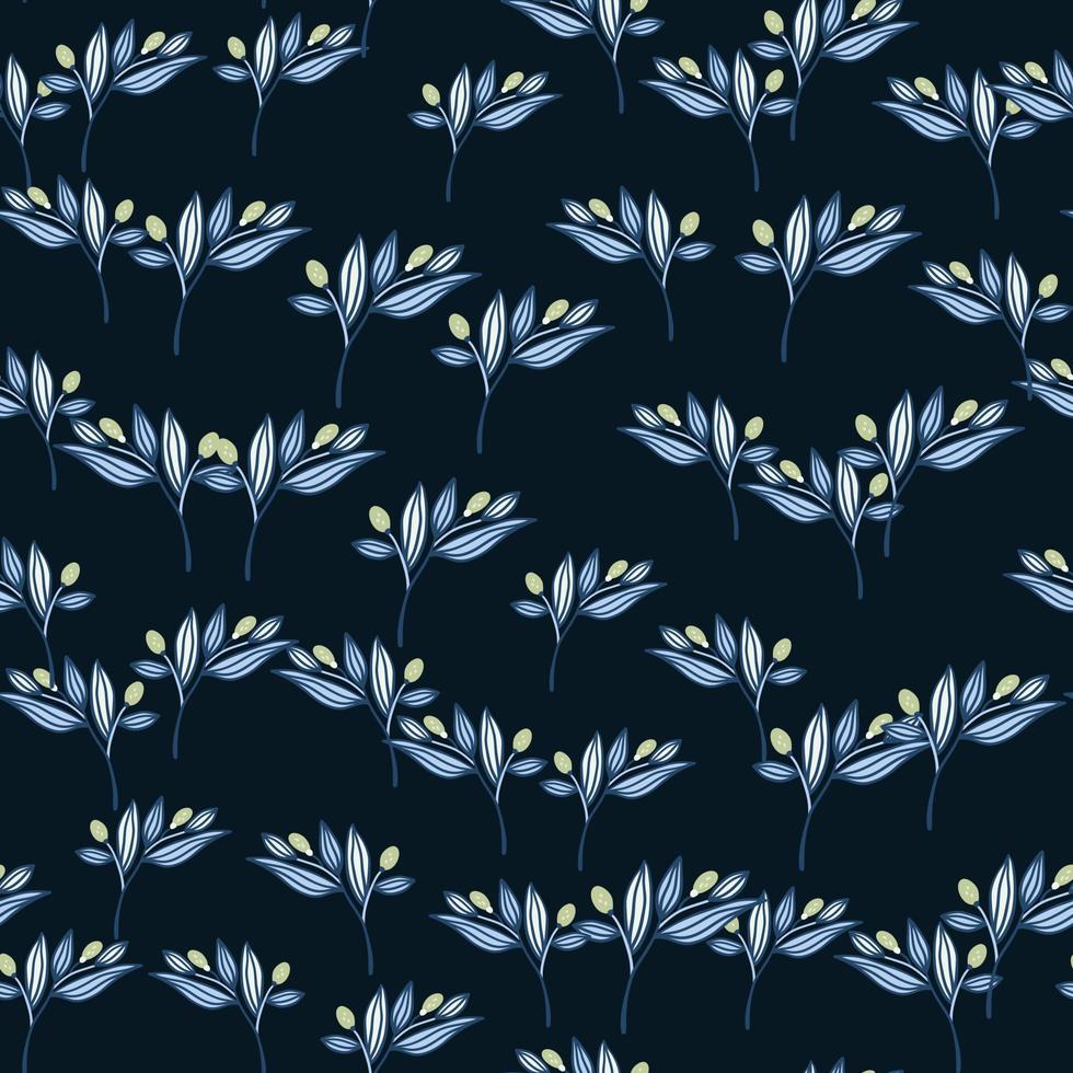 Barberry twigs seamless pattern. Wild berries floral wallpaper