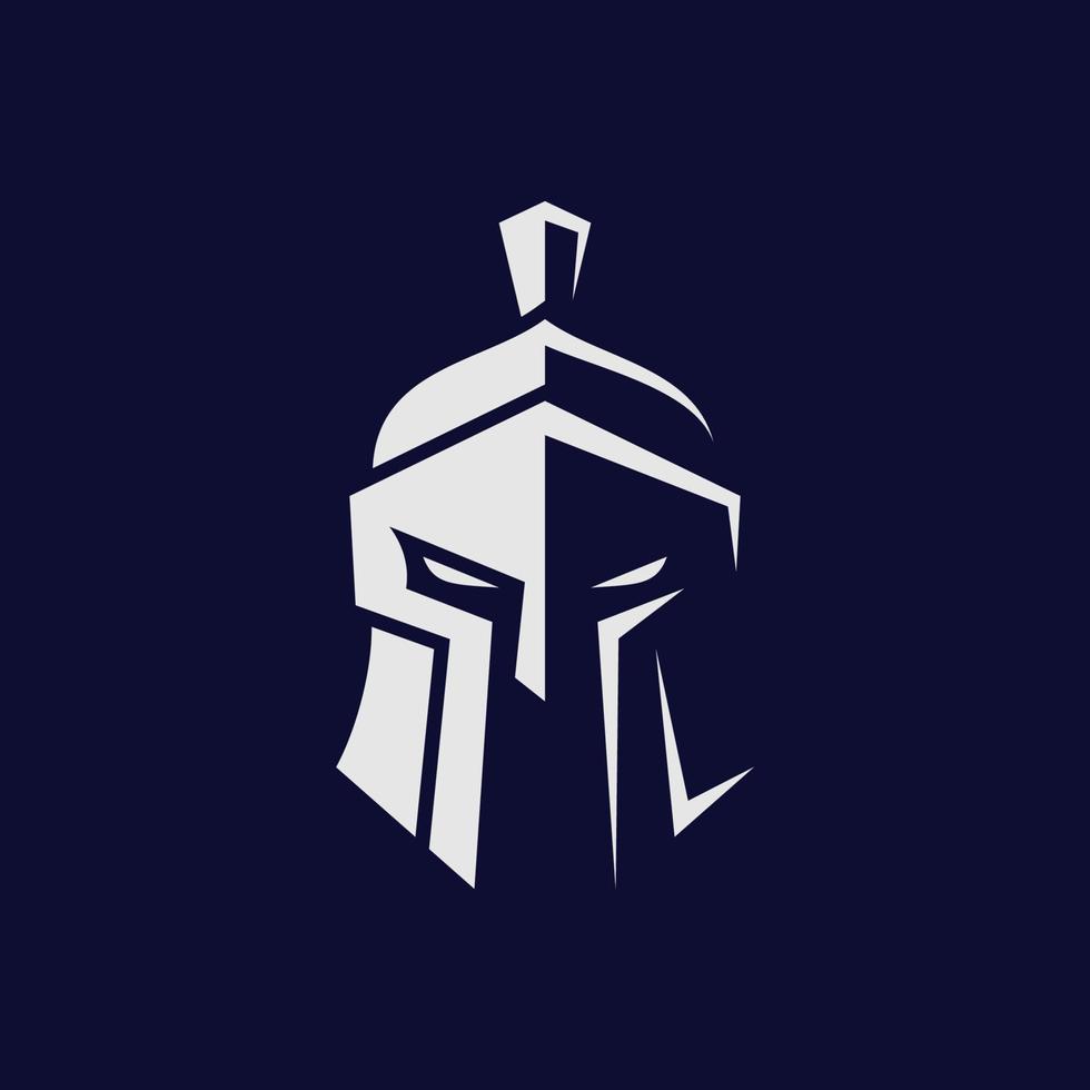 Spartan logo design template ,Helmet logo design concept ,Vector illustration vector