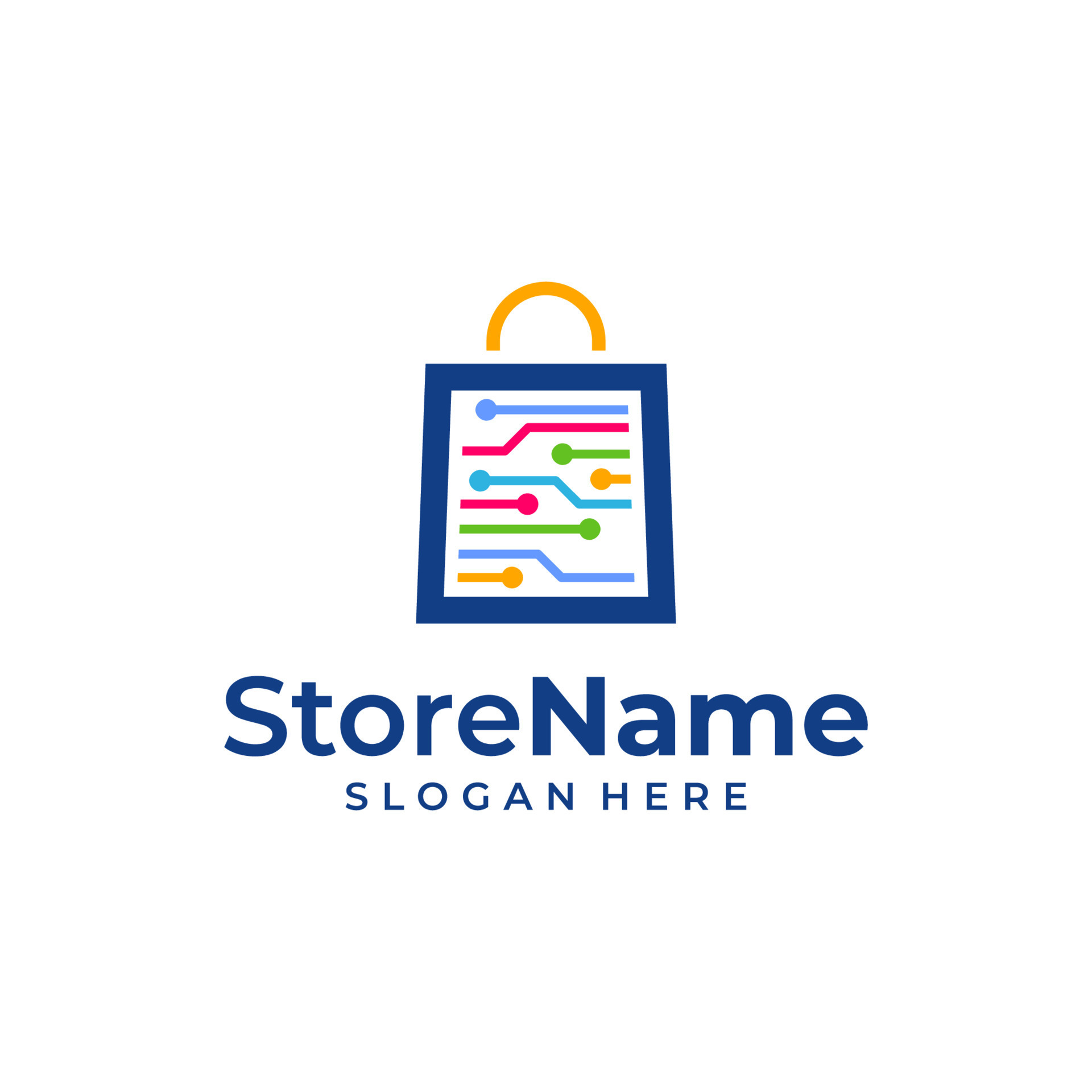 Smart Shop Tech Logo Vector Icon Illustration Tech Shop Logo Design smart-shop-tech-logo-vector-icon-illustration-tech-shop-logo-design
