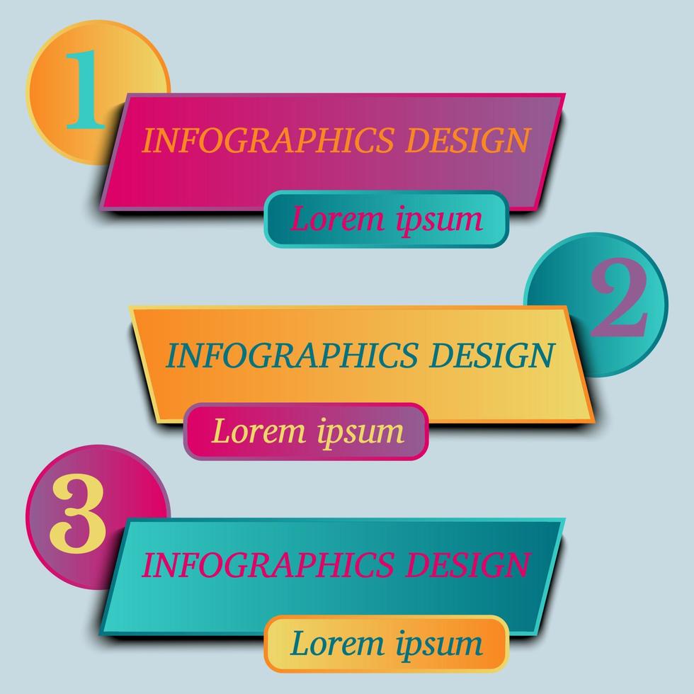 Vector illustration of Infographic Templates for presentation, booklet, website