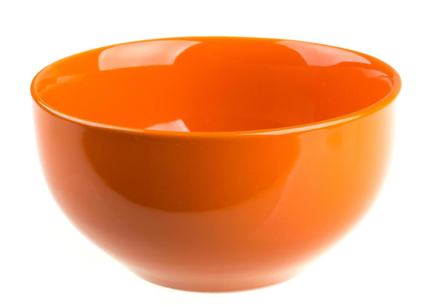 Empty bowl on white photo