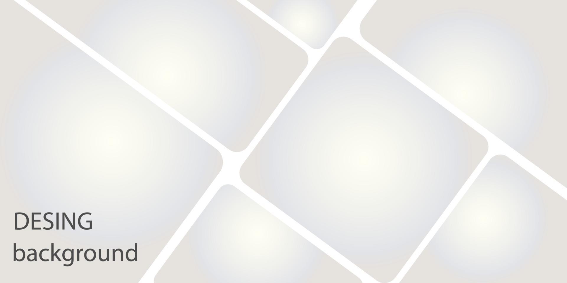 Abstract long banner template vector