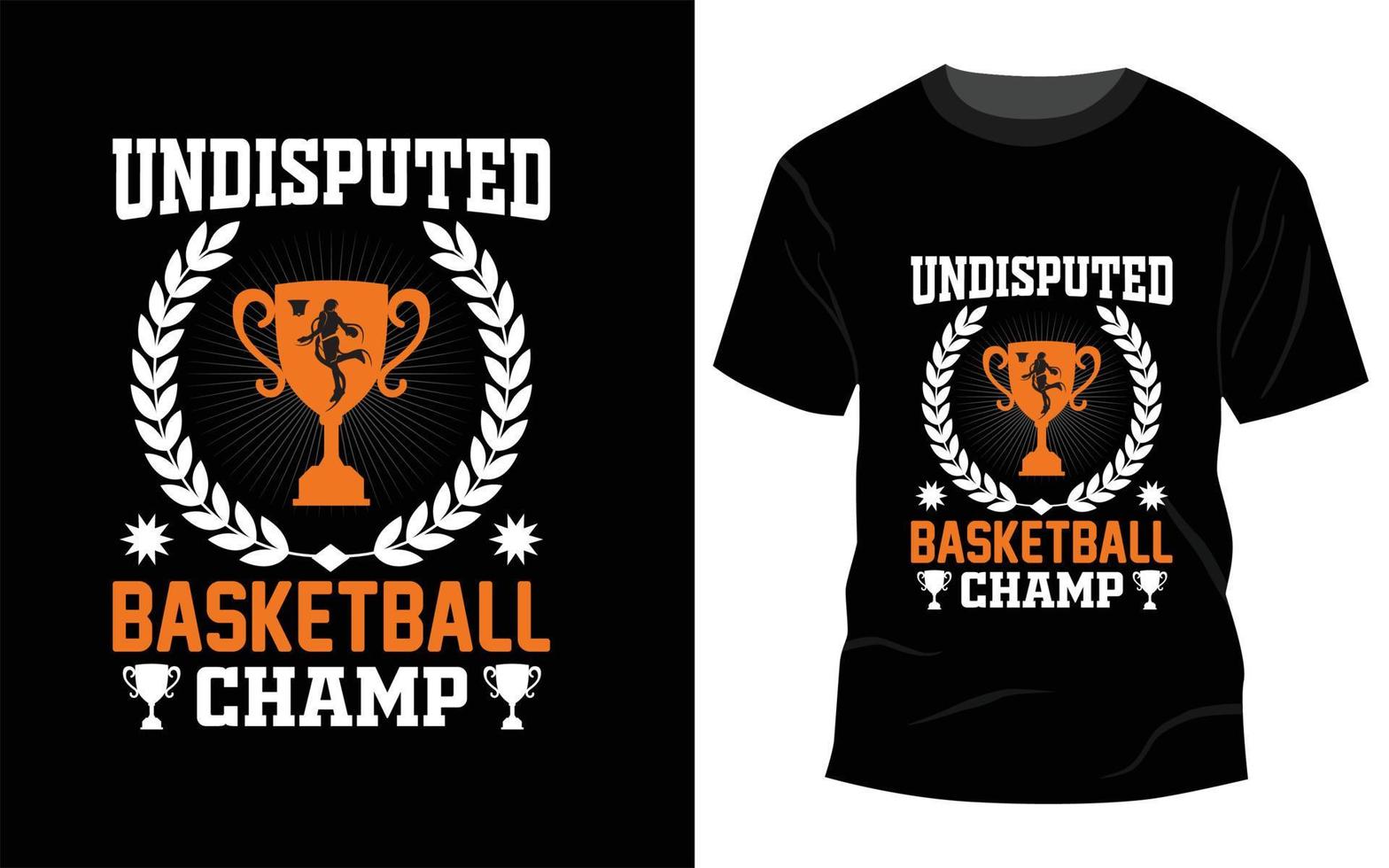 Basketball T-shirt design vector
