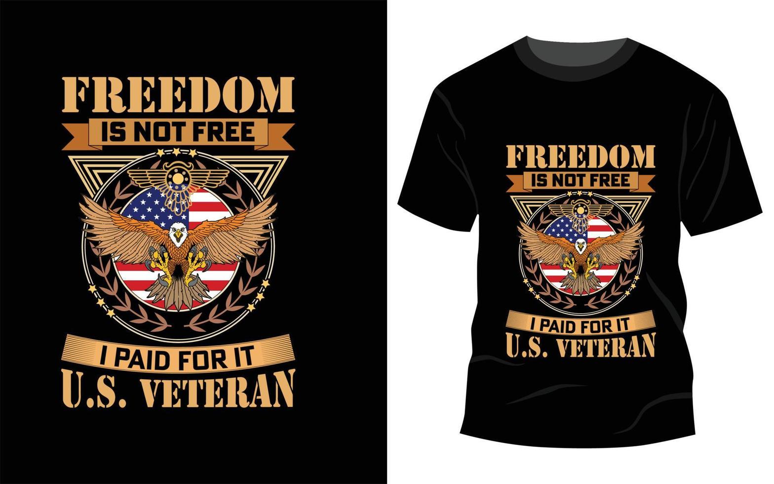 Us Veteran T-shirt design vector