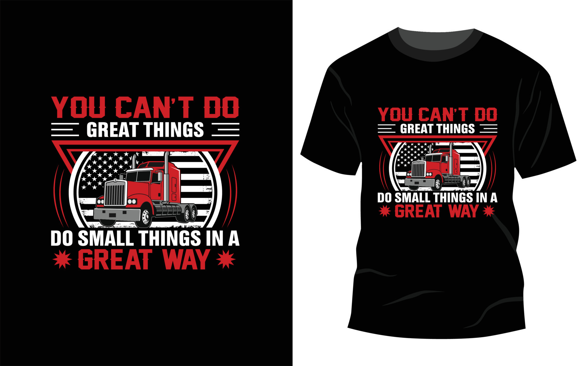 Truck Driver T-shirt Design 12882961 Vector Art at Vecteezy